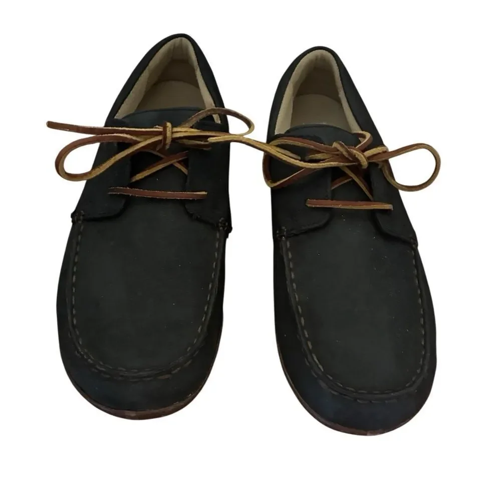 Olukai Black Leather Loafers Men’s Size 8.5